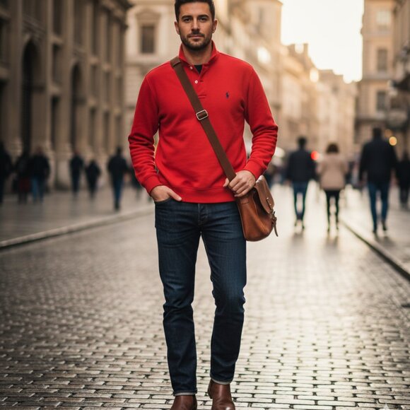 Polo Ralph Lauren Arctic Fleece Polo Pullover - Picture 1 of 9